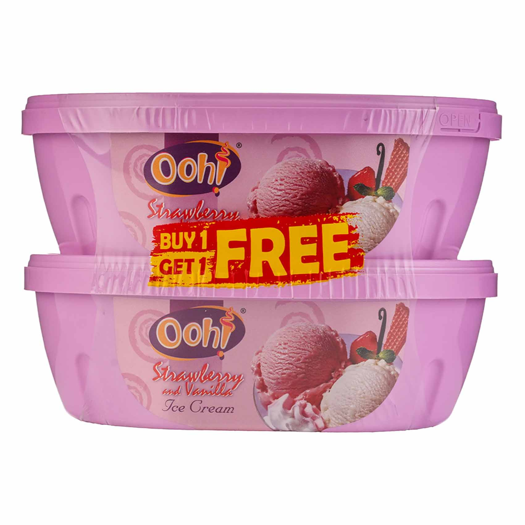 OOH!STRAWBERRY VANILLA 1LTR